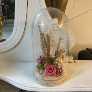Art. ROSE STABILIZZATE CUPOLA FIORI SECCHI