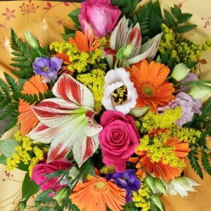 Art. B. MAZZO DI FIORI MISTO COLORATO (solo fiori di stagione) e