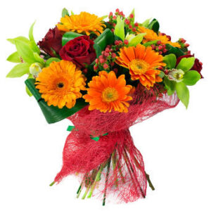 Art. B. MAZZO DI FIORI MISTO COLORATO (solo fiori di stagione) h